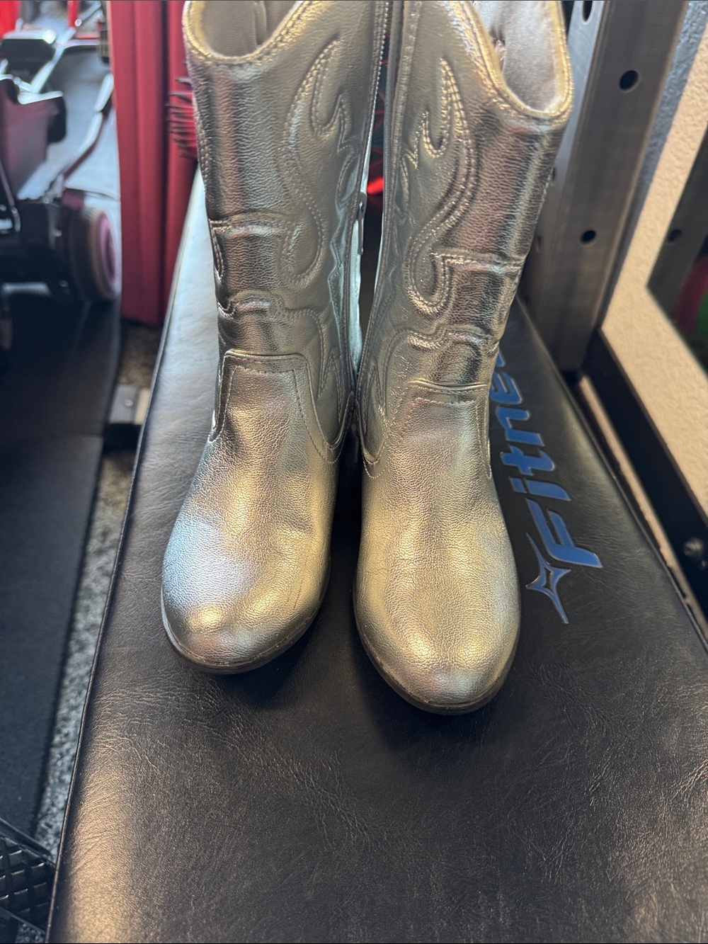Sonoma Metallic Silver Kids' Western Boots